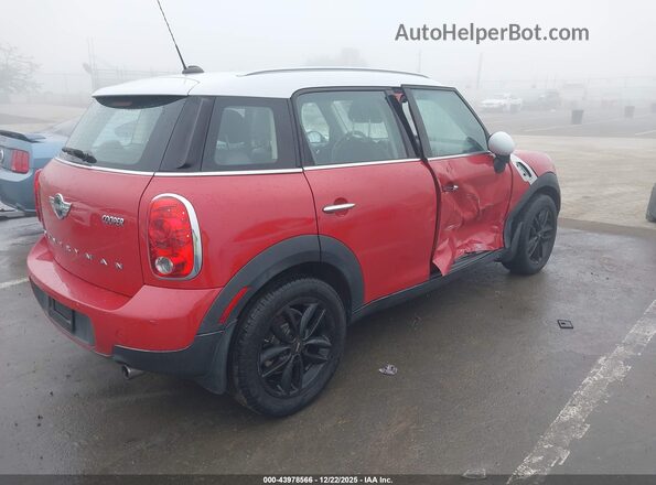 WMWZB3C59GWR49271 2016 MINI COUNTRYMAN Красный Задняя правая четверть