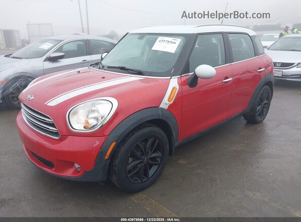 WMWZB3C59GWR49271 2016 MINI COUNTRYMAN Красный Передняя левая четверть