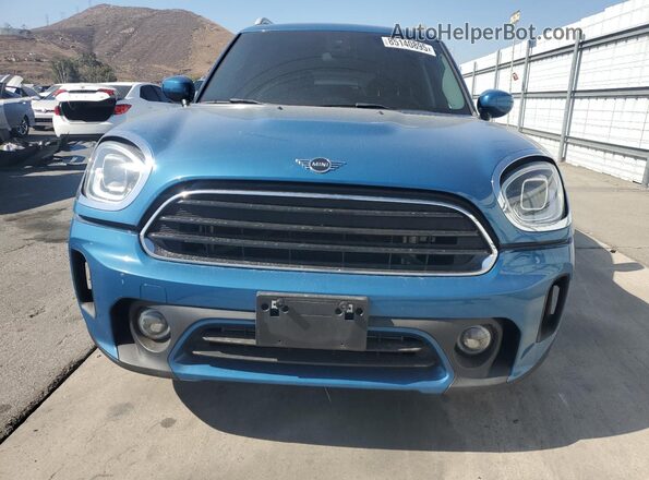 WMZ23BR09N3N40189 2022 MINI COOPER Синий Вид спереди