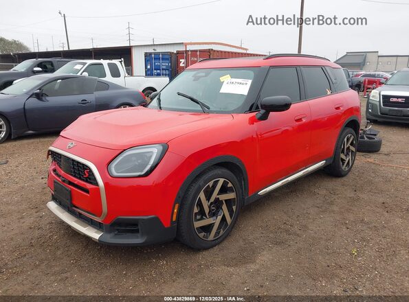 WMZ23GA03S7R51617 2025 MINI COUNTRYMAN Красный Передняя левая четверть