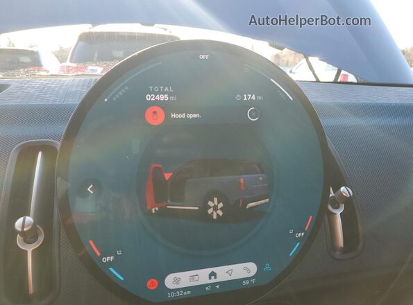 WMZ23GA04S7S76893 2025 MINI COUNTRYMAN Синий Вид щитка приборов