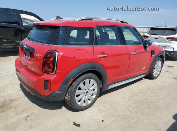 WMZ43BR00M3N10425 2021 MINI COOPER Красный Задняя правая четверть