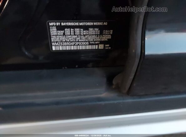 WMZ53BR04P3P93906 2023 MINI COUNTRYMAN Black Շարժիչի բաժամունքի տեսք