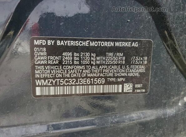 WMZYT5C32J3E61569 2018 MINI COOPER Серый Вид подкапотного пространства