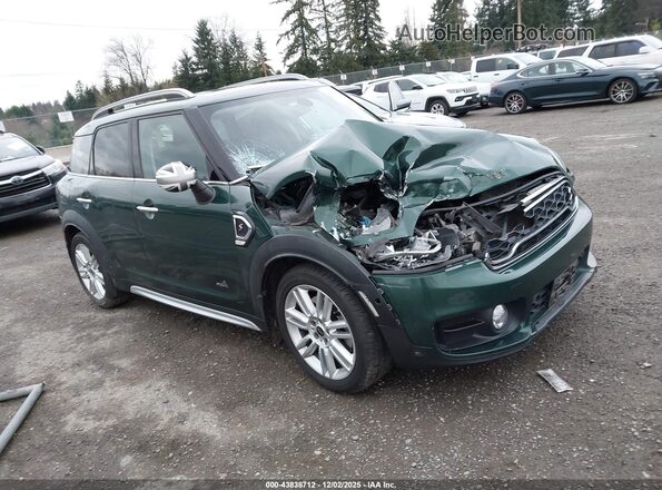 WMZYT5C3XJ3D82392 2018 MINI COUNTRYMAN Зеленый Передняя правая четверть