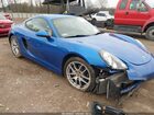 2016 Porsche Cayman Black Edition Синий vin: WP0AA2A87GK170064