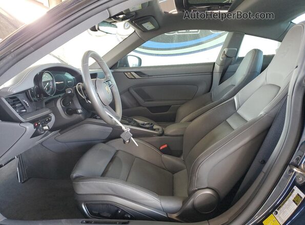 WP0AA2A91MS206545 2021 PORSCHE 911 Blue Widok wnętrza z przodu