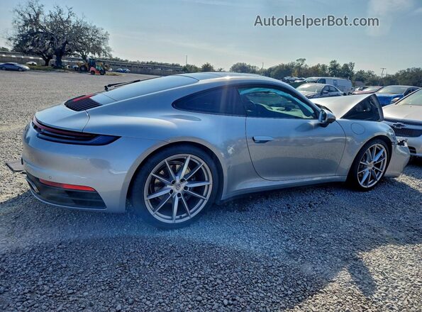 WP0AA2A95MS205589 2021 PORSCHE 911 Silver Tył prawy