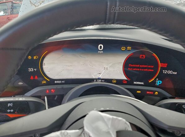 WP0AA2Y11RSA11474 2024 PORSCHE TAYCAN Серебряный Вид щитка приборов