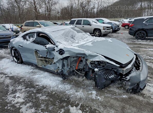 WP0AA2Y11RSA11474 2024 PORSCHE TAYCAN Серебряный Передняя правая четверть