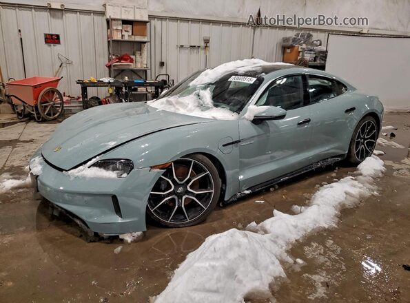 WP0AA2Y11SSA08693 2025 PORSCHE TAYCAN Синий Передняя левая четверть