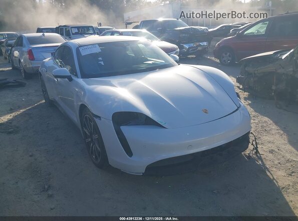 WP0AA2Y12MSA13596 2021 PORSCHE TAYCAN Белый Передняя правая четверть