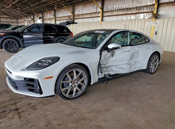 WP0AA2YA2SL002747 2025 PORSCHE PANAMERA White წინა მარცხენა ხედი სამი მეოთხედიდან