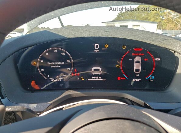 WP0AA2YA6SL001987 2025 PORSCHE PANAMERA Черный Вид щитка приборов