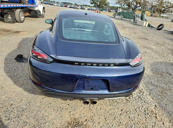 WP0AB2A80KS278273 2019 PORSCHE CAYMAN Синий Вид сзади