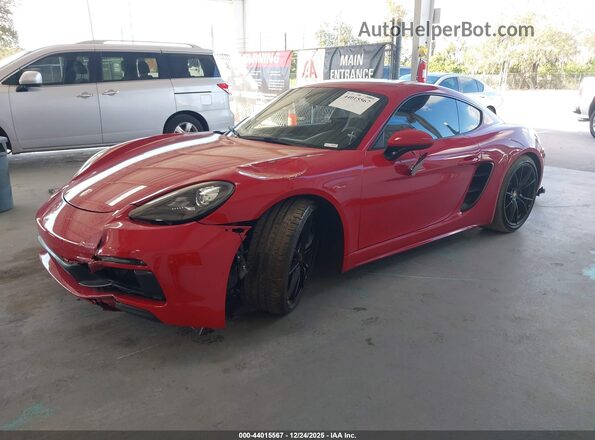 WP0AB2A83JS278458 2018 PORSCHE 718 CAYMAN Red Front left