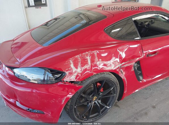 WP0AB2A83JS278458 2018 PORSCHE 718 CAYMAN Red Front view