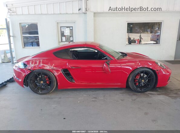 WP0AB2A83JS278458 2018 PORSCHE 718 CAYMAN Red Rear interior view