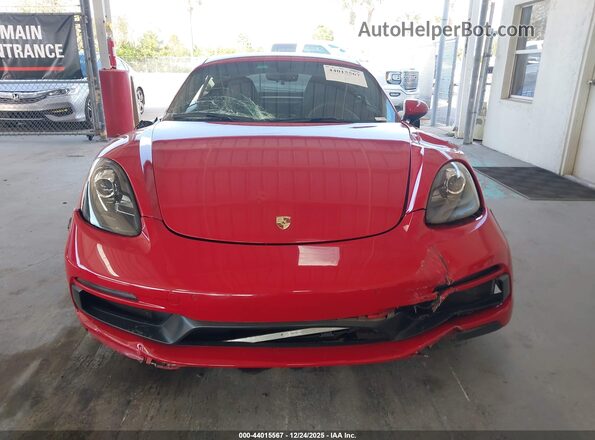 WP0AB2A83JS278458 2018 PORSCHE 718 CAYMAN Red Instrument cluster view