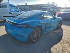 2018 Porsche Cayman S Синий vin: WP0AB2A85JK279482