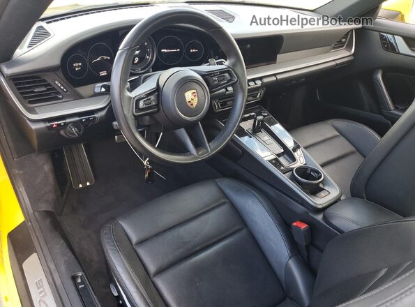 WP0AB2A93LS227375 2020 PORSCHE 911 Желтый Вид панели приборов