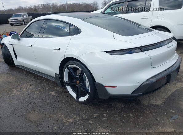 WP0AB2Y12LSA50093 2020 PORSCHE TAYCAN Белый Задняя левая четверть