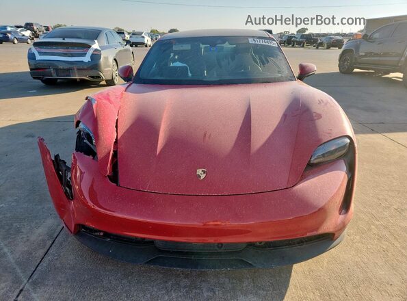 WP0AB2Y14LSA50998 2020 PORSCHE TAYCAN Красный Вид спереди