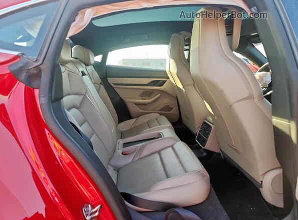 WP0AB2Y14LSA50998 2020 PORSCHE TAYCAN Красный Вид задних сидений