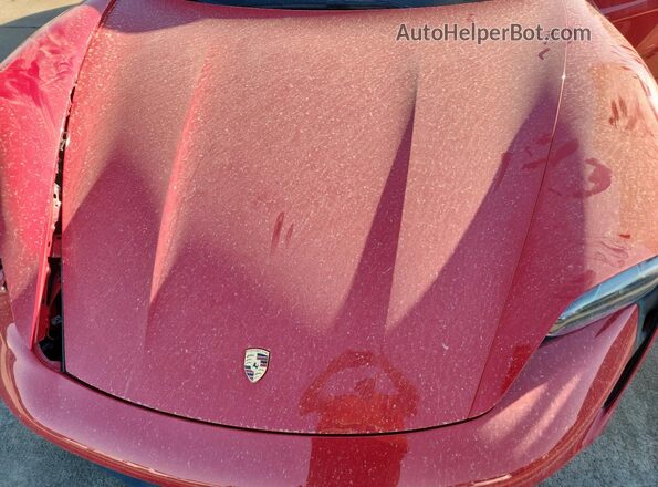 WP0AB2Y14LSA50998 2020 PORSCHE TAYCAN Красный Вид задней части салона