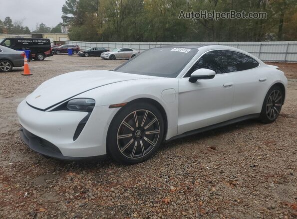 WP0AB2Y14LSA51780 2020 PORSCHE TAYCAN Белый Передняя левая четверть