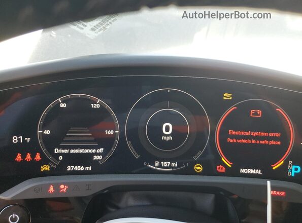 WP0AB2Y15MSA41339 2021 PORSCHE TAYCAN Серый Вид щитка приборов