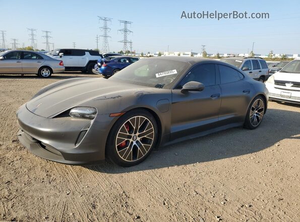 WP0AB2Y15MSA41339 2021 PORSCHE TAYCAN Серый Передняя левая четверть