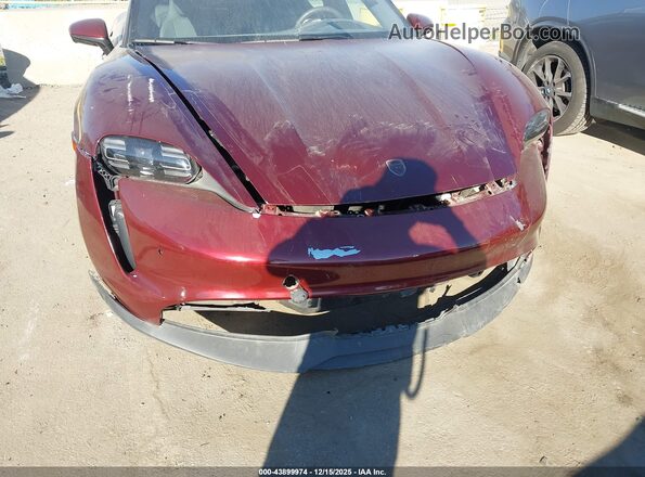 WP0AB2Y16NSA45160 2022 PORSCHE TAYCAN Maroon Вид спереду