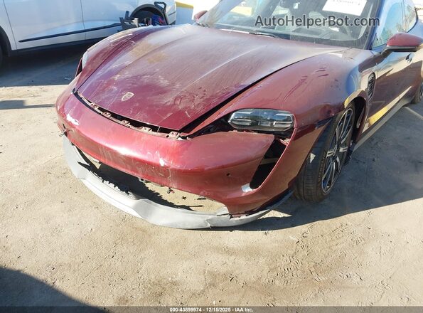 WP0AB2Y16NSA45160 2022 PORSCHE TAYCAN Maroon 