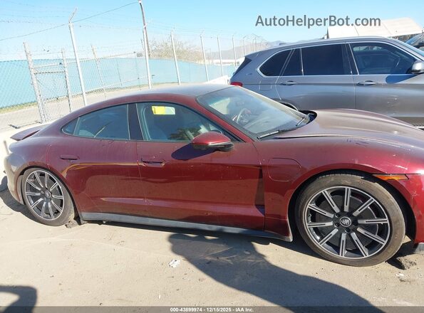 WP0AB2Y16NSA45160 2022 PORSCHE TAYCAN Maroon Вид задньої частини салону