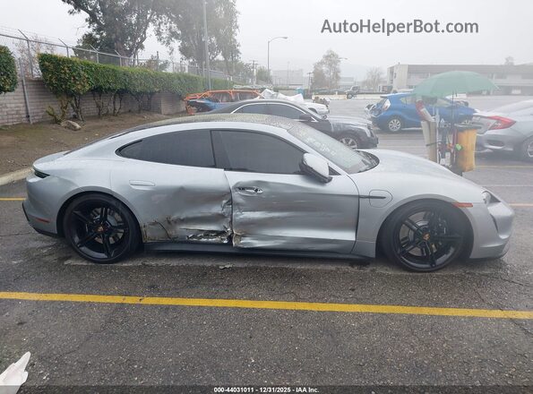 WP0AB2Y17MSA40953 2021 PORSCHE TAYCAN Серебряный Вид задней части салона