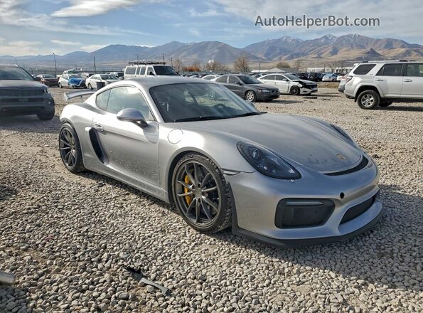 WP0AC2A89GK197292 2016 PORSCHE CAYMAN Серебряный Передняя правая четверть