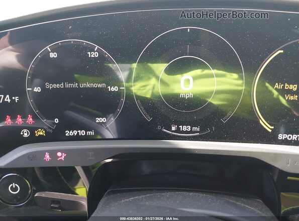 WP0AC2Y15MLA62053 2021 PORSCHE TAYCAN Black Вид задніх сидінь