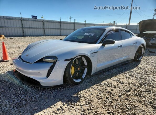 WP0AC2Y19PSA52054 2023 PORSCHE TAYCAN Серебряный Передняя левая четверть