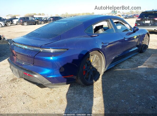 WP0AD2Y14PSA48460 2023 PORSCHE TAYCAN Синий Задняя правая четверть