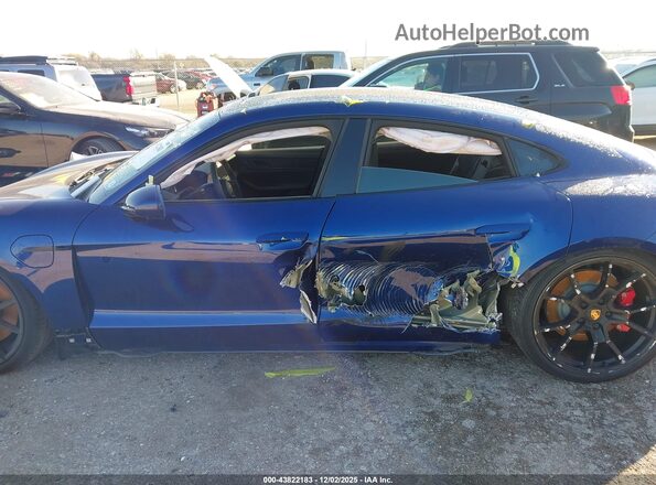 WP0AD2Y14PSA48460 2023 PORSCHE TAYCAN Синий Вид задней части салона