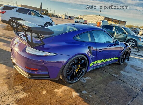 WP0AF2A97GS193144 2016 PORSCHE 911 Фиолетовый Задняя правая четверть