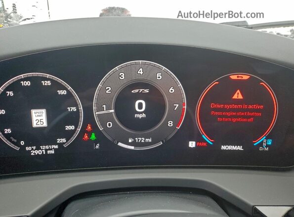 WP0AG2YA8SL070405 2025 PORSCHE PANAMERA Blue Vista del cuadro de instrumentos