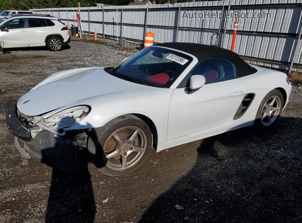 WP0CA2A80HS222208 2017 PORSCHE BOXSTER Белый Передняя левая четверть