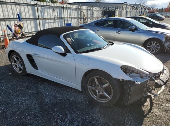 WP0CA2A80HS222208 2017 PORSCHE BOXSTER Белый Передняя правая четверть