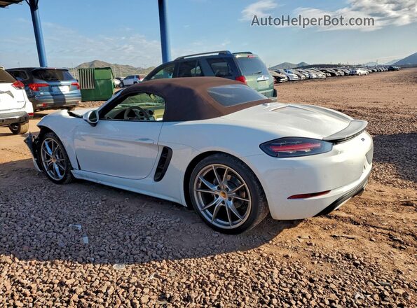 WP0CA2A87HS220200 2017 PORSCHE BOXSTER Белый Задняя левая четверть