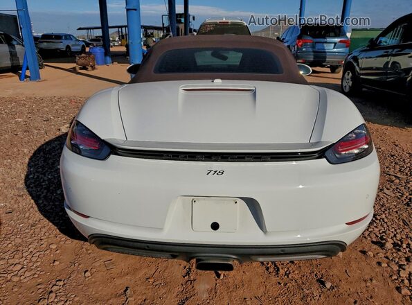 WP0CA2A87HS220200 2017 PORSCHE BOXSTER Белый Вид сзади