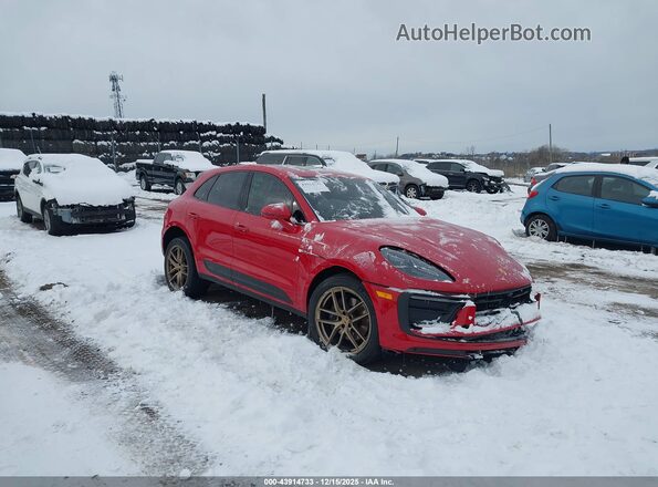 WP1AA2A52SLB09809 2025 PORSCHE MACAN Красный Передняя правая четверть
