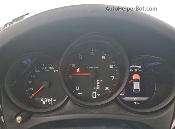 WP1AA2A56KLB02409 2019 PORSCHE MACAN Белый Вид щитка приборов