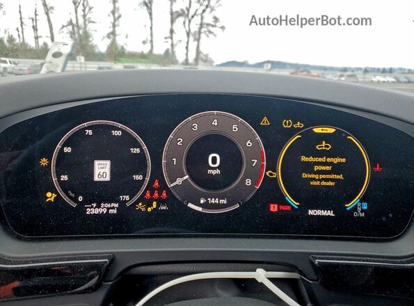 WP1AA2AY0RDA09819 2024 PORSCHE CAYENNE Синий Вид щитка приборов